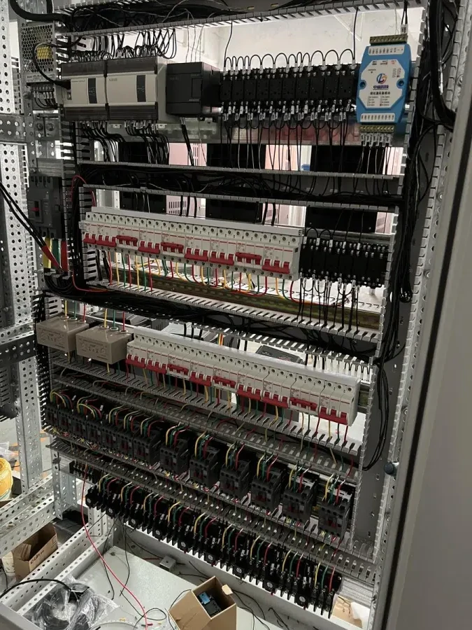 Advanced PLC automation system controlling the plant