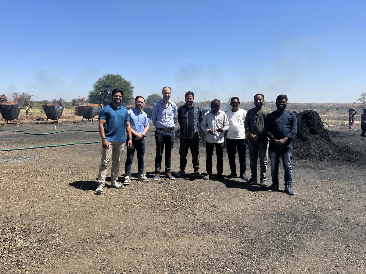 French Carbon team on site in India